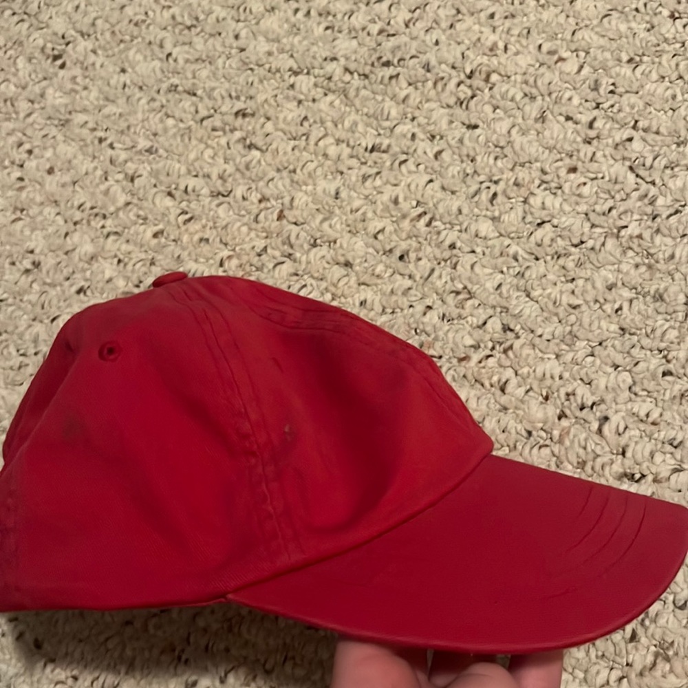 Red baseball cap